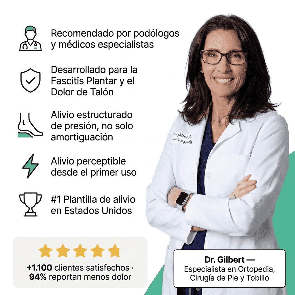 Plantillas de alivio para la Fascitis Plantar y el Dolor de Talón