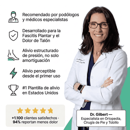 Plantillas de alivio para la Fascitis Plantar y el Dolor de Talón